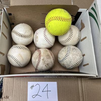 9 Hard Baseballs and 7 Soft Balls