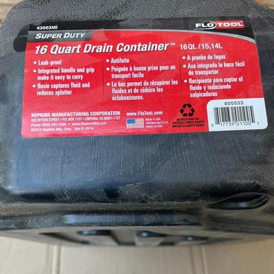 FLOTOOL 16 Quart Drain Container