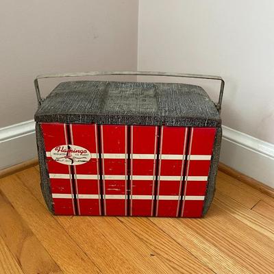 Vintage 1950s Flamingo Insulated Ice chest