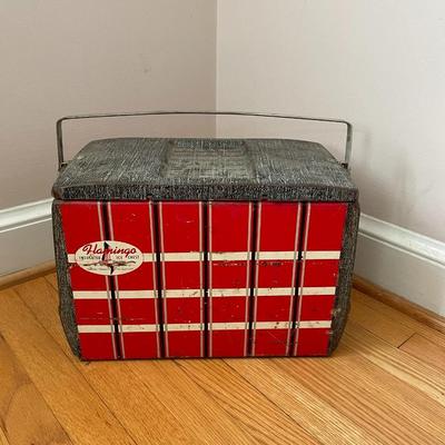 Vintage 1950s Flamingo Insulated Ice chest