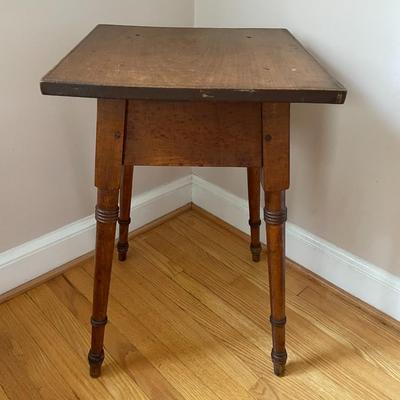 Vintage Solid Wood Side Table