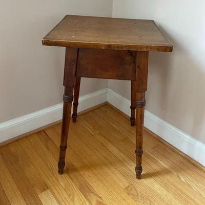 Vintage Solid Wood Side Table