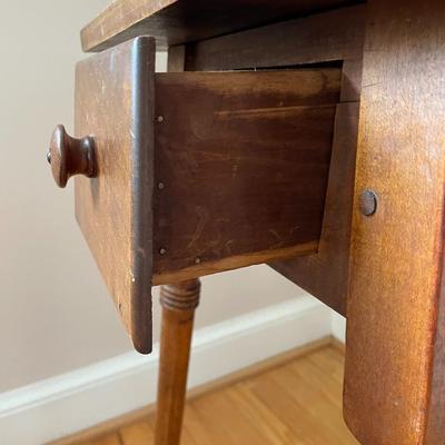 Vintage Solid Wood Side Table