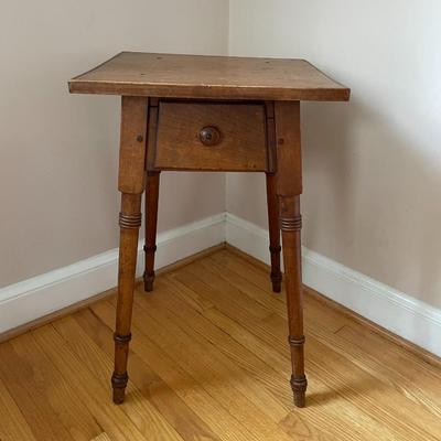 Vintage Solid Wood Side Table