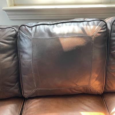 Brown Leather Sofa