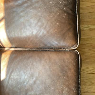 Brown Leather Sofa