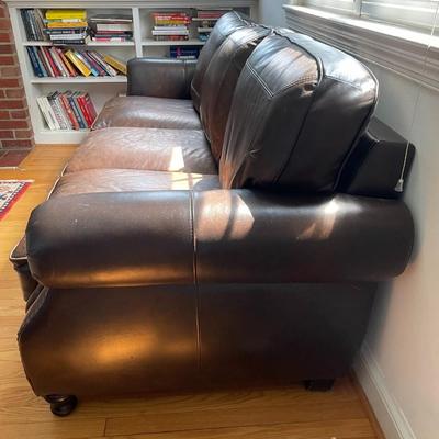 Brown Leather Sofa