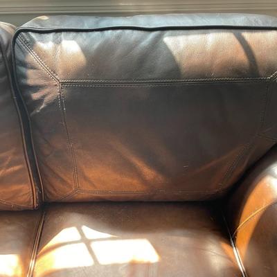 Brown Leather Sofa