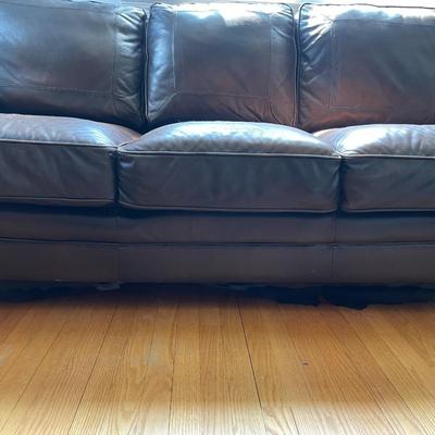 Brown Leather Sofa