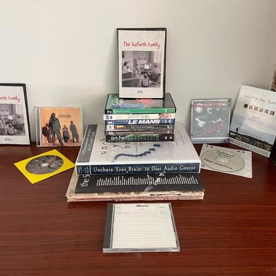 Assorted DVD, CD's and Vinyl Records