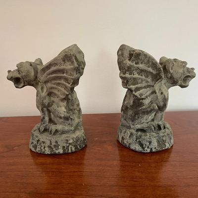 A Pair of Concrete Gargoyles wings.