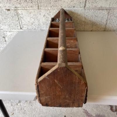 Vintage late 1800's Hand made Nail Case With Nails From the Same time Frame