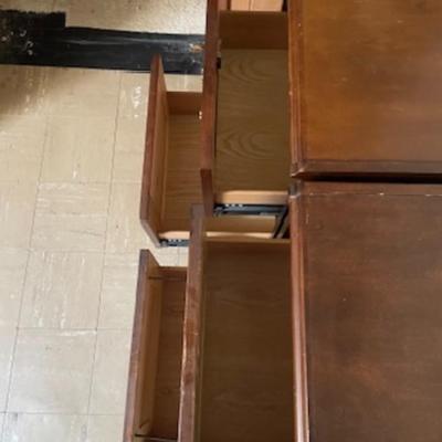 Pair of Wooden Traditional Style Filling Cabinets