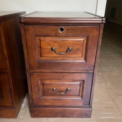 Pair of Wooden Traditional Style Filling Cabinets
