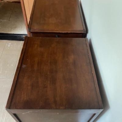 Pair of Wooden Traditional Style Filling Cabinets
