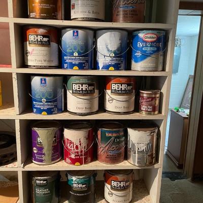 Lot - Assortment of Can of Wall Paints