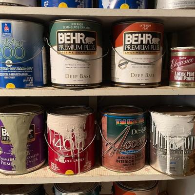 Lot - Assortment of Can of Wall Paints