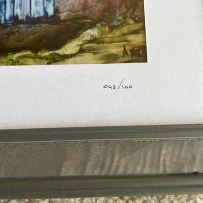 "Colorado Sunset" Signed and framed art work