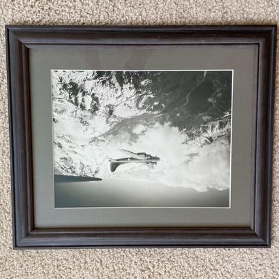 Lot of Framed Vintage War Plane Prints , Poetry , Morgan Moses Print.