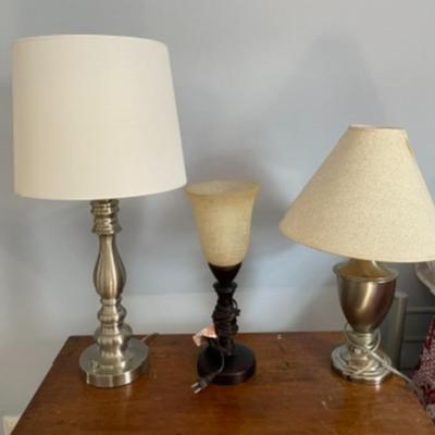 Lot of Lamps . 3 Included