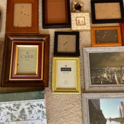 A lot of frames and photo album