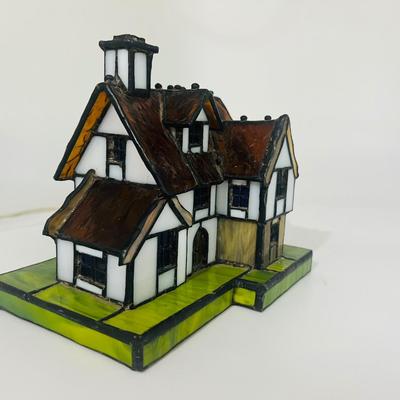 Vintage Stained Glass Cottage