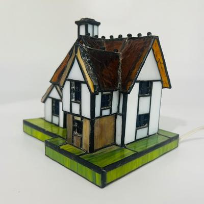 Vintage Stained Glass Cottage