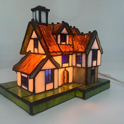 Vintage Stained Glass Cottage