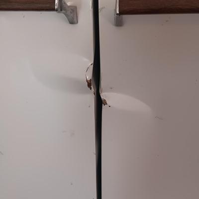 METAL STORAGE CABINET AND PLASTIC SHELF