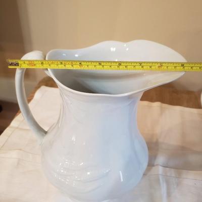 Antique Stoneware Pitcher & Basin