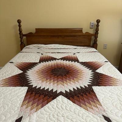 Queen Bed Frame, Mattress, Mattress Box and Blanket