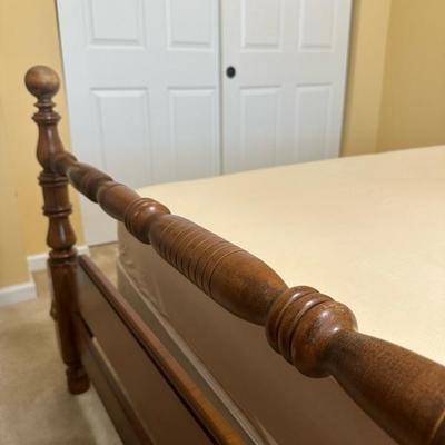 Queen Bed Frame, Mattress, Mattress Box and Blanket