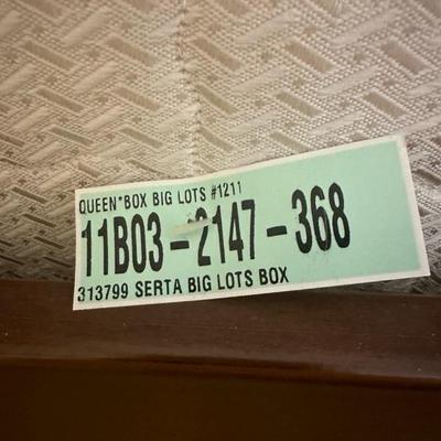 Queen Bed Frame, Mattress, Mattress Box and Blanket