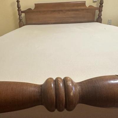 Queen Bed Frame, Mattress, Mattress Box and Blanket