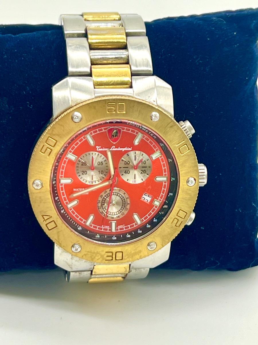 Tonino Lamborghini Two Tone Chronograph watch | EstateSales.org