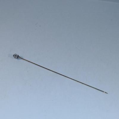 Tiffany & Co 14 Karat Yellow Gold and Faceted Crystal Hatpin