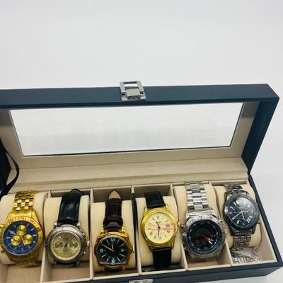 STAUER Watch Box With 6 Watches- Read Details
