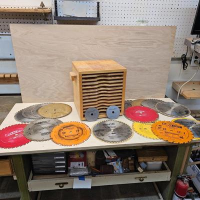 Miter and Table Saw Blades & Holder (WS-JS)