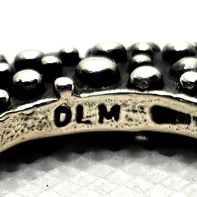 Dian Malouf Modern Stack Stacking Sterling Silver Heavy Dots Ring DLM
