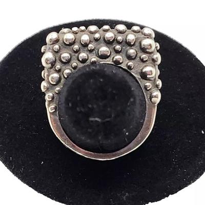 Dian Malouf Modern Stack Stacking Sterling Silver Heavy Dots Ring DLM