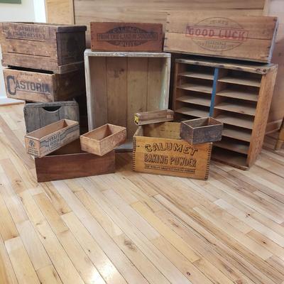 Vintage Wooden Crates (LR-KD)