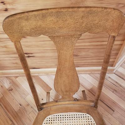 Two Wood and Cane Bottomed Rocking Chairs (LR-KD)