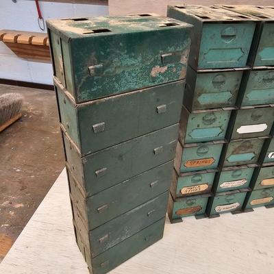 Vintage Metal Storage Bins & More (WS-JS)