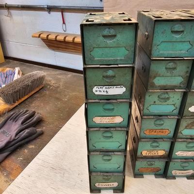 Vintage Metal Storage Bins & More (WS-JS)