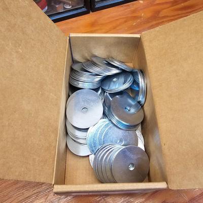 Seven Plastic Storage Bins + Contents (WS-JS)