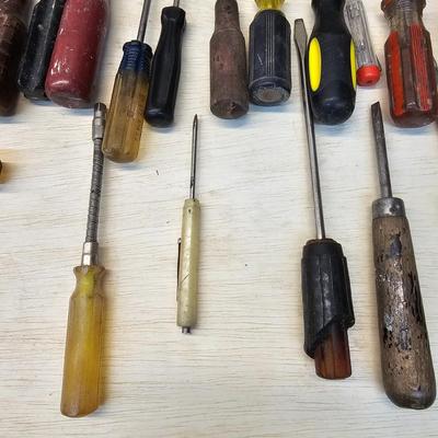 Assorted Phillips & Flathead Screwdrivers & More (WS-JS)