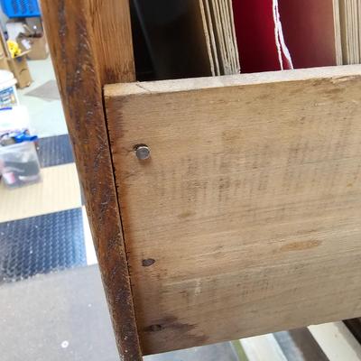 Vintage Melton Rhodes Co. Wooden File Drawer (WS-JS)