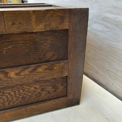 Vintage Melton Rhodes Co. Wooden File Drawer (WS-JS)