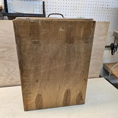 Vintage Melton Rhodes Co. Wooden File Drawer (WS-JS)