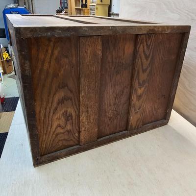 Vintage Melton Rhodes Co. Wooden File Drawer (WS-JS)